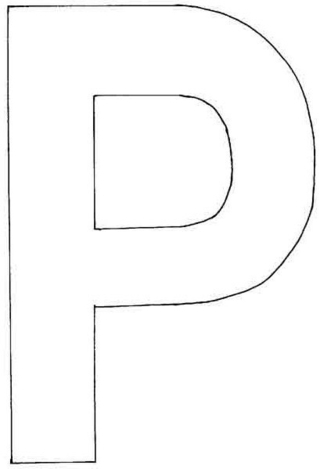 P majuscule - Coloriages lettres et chiffres - Coloriages - 10doigts.fr